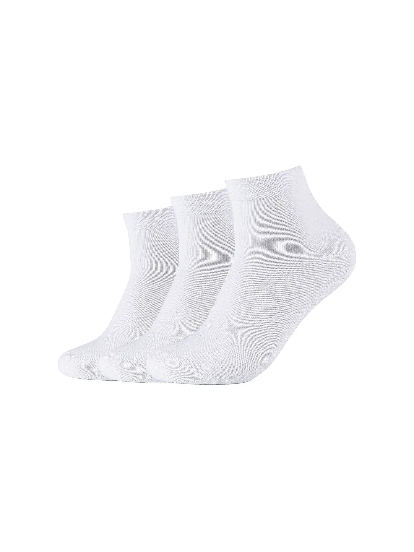 CAMANO | Sneaker Socken 3-er Pkg sand melange | weiss